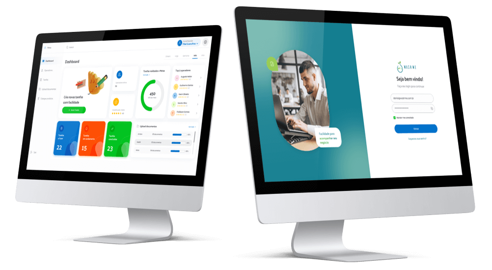 Versão mobile para prestador de serviços.
